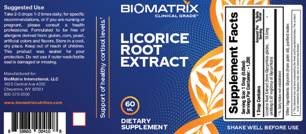 BioMatrix Licorice Root Extract 60 Milliliters