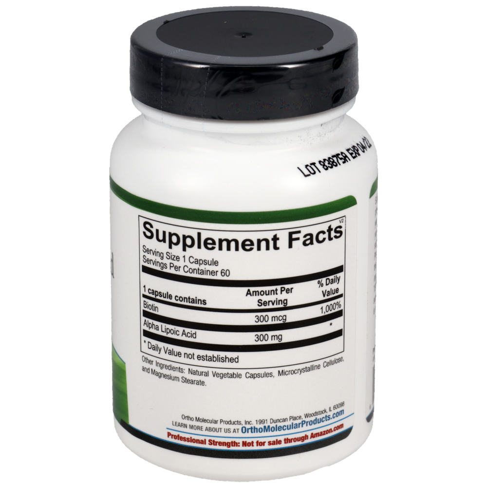 Ortho Molecular Product Lipoic Acid 300 MG 60 capsules