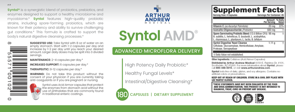 Arthur Andrew Medical Syntol AMD 180 capsules