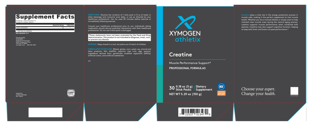 XYMOGEN Athletix Creatine Single Serve 30 Stick Packs
