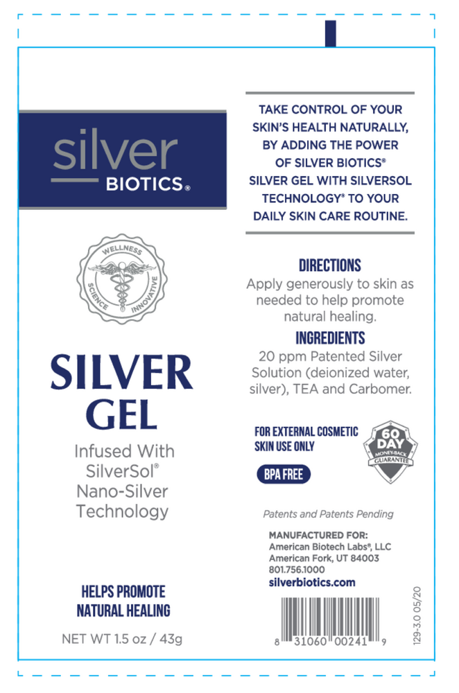 American BioTech Labs Silver Biotics Silver Gel 1.5oz