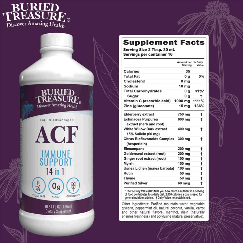 Buried Treasure ACF Immune Support 496ml