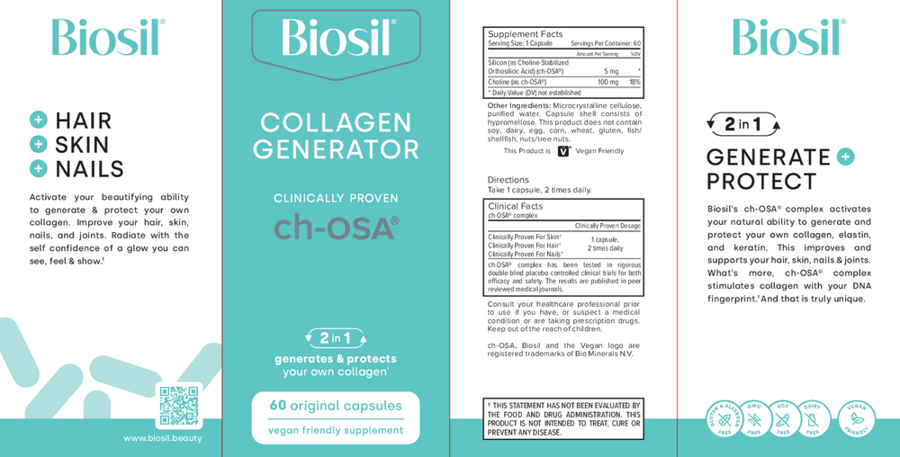 Biosil® Advanced Collagen Generator, Original Capsules 60 capsules