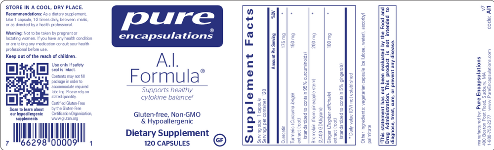 Pure Encapsulations A.I. Formula 120 capsules