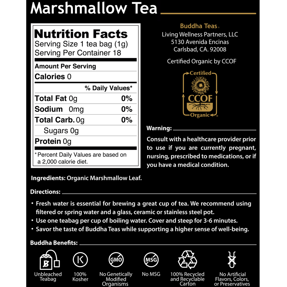 Buddha Teas Marshmallow Tea 18 Count