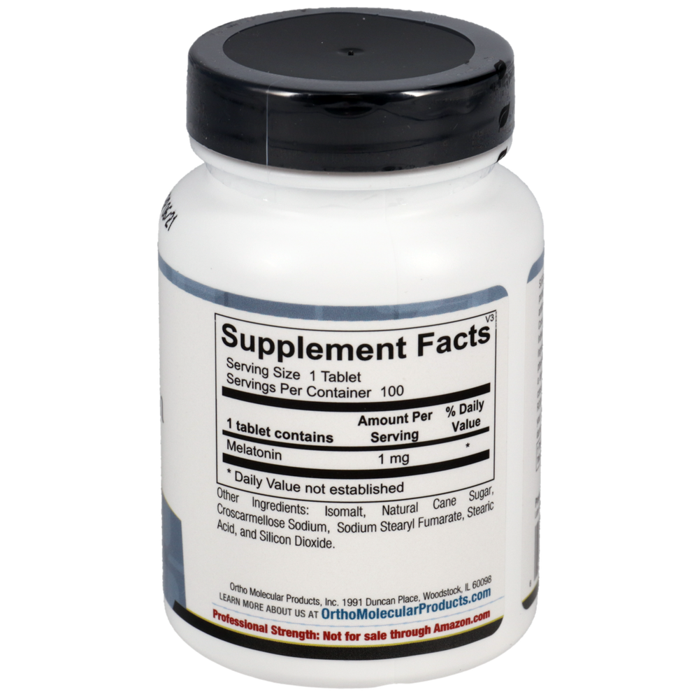 Ortho Molecular Product Melatonin 100 capsules