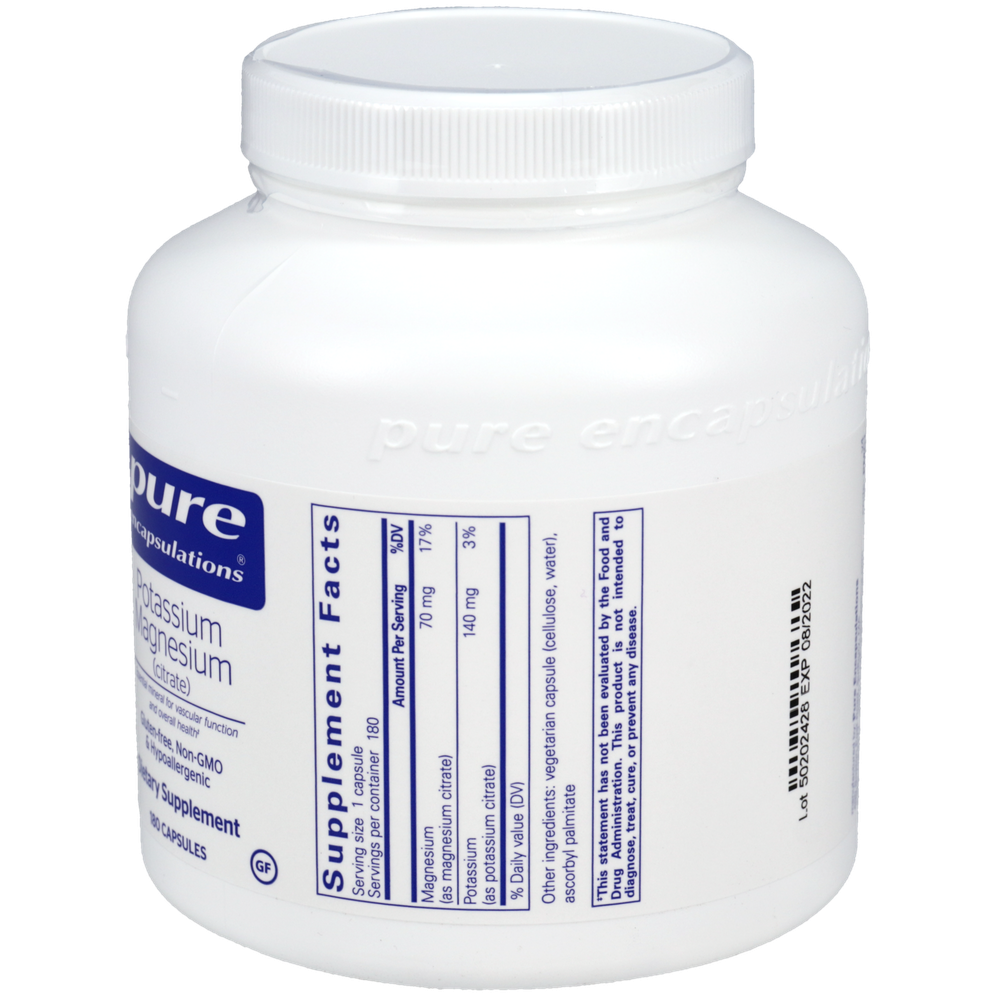 Pure Encapsulations Potassium Magnesium (citrate) 180 capsules