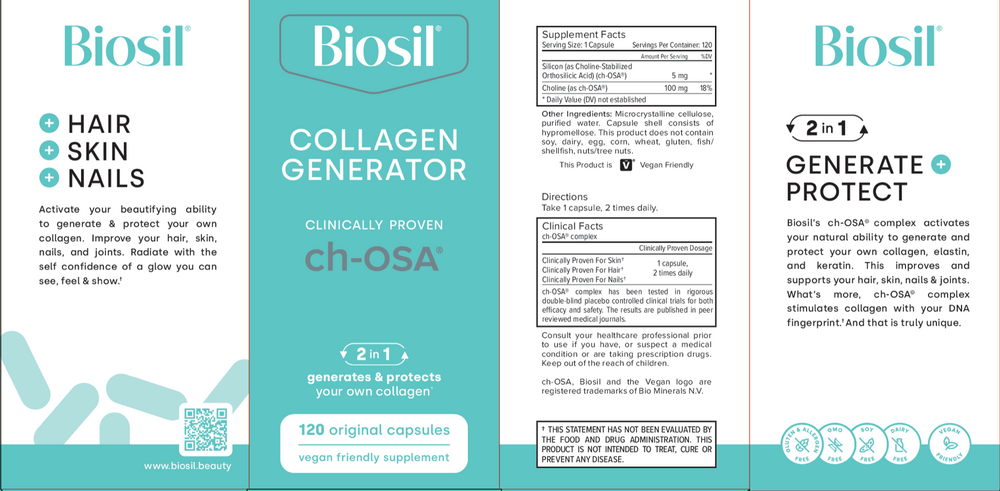 Biosil® Advanced Collagen Generator, Original Capsules 120 capsules