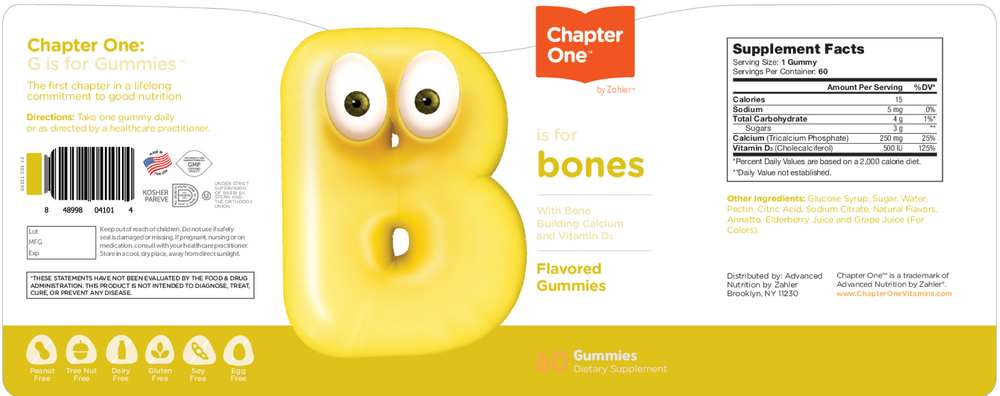 Chapter One Vitamins Bones Gummies 60 gummies