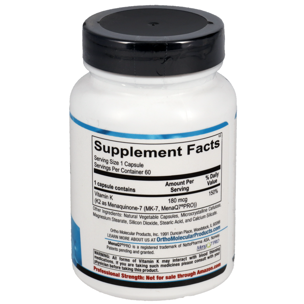 Ortho Molecular Product Vitamin K2 180 MCG 60 capsules