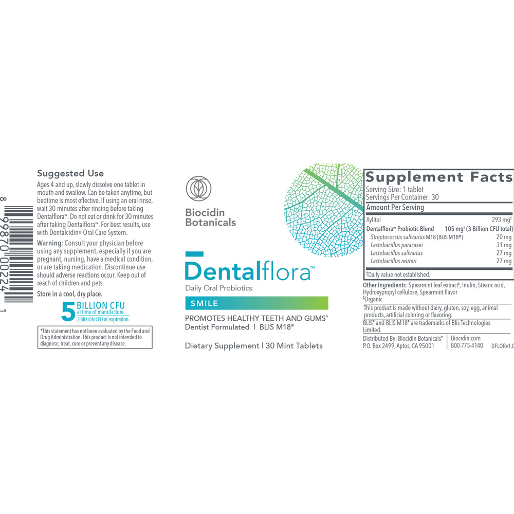 Biocidin Botanicals Dentalflora™ 30 tablets