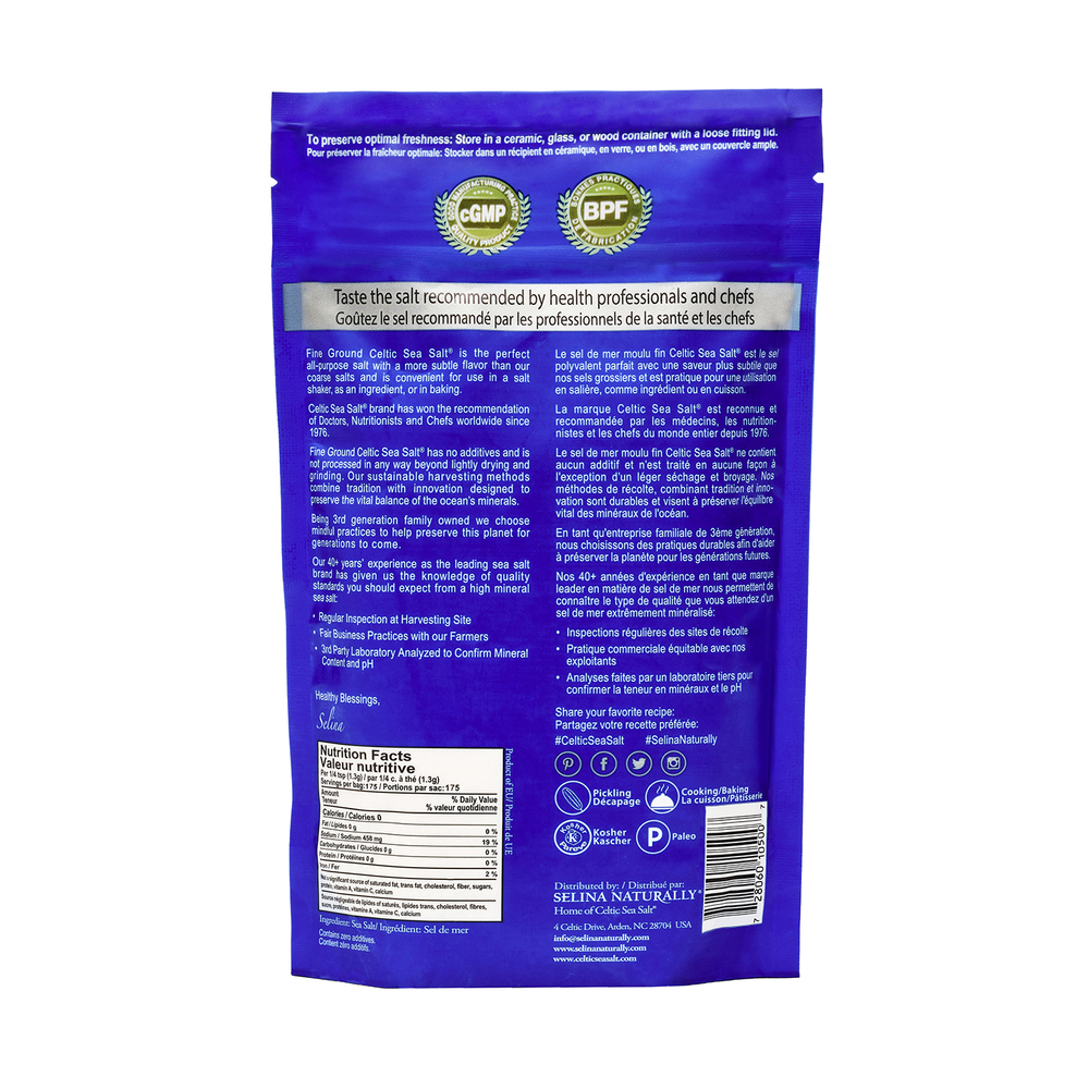 Celtic Sea Salt Celtic Sea Salt® Fine Ground Vital Mineral Blend 227 grams