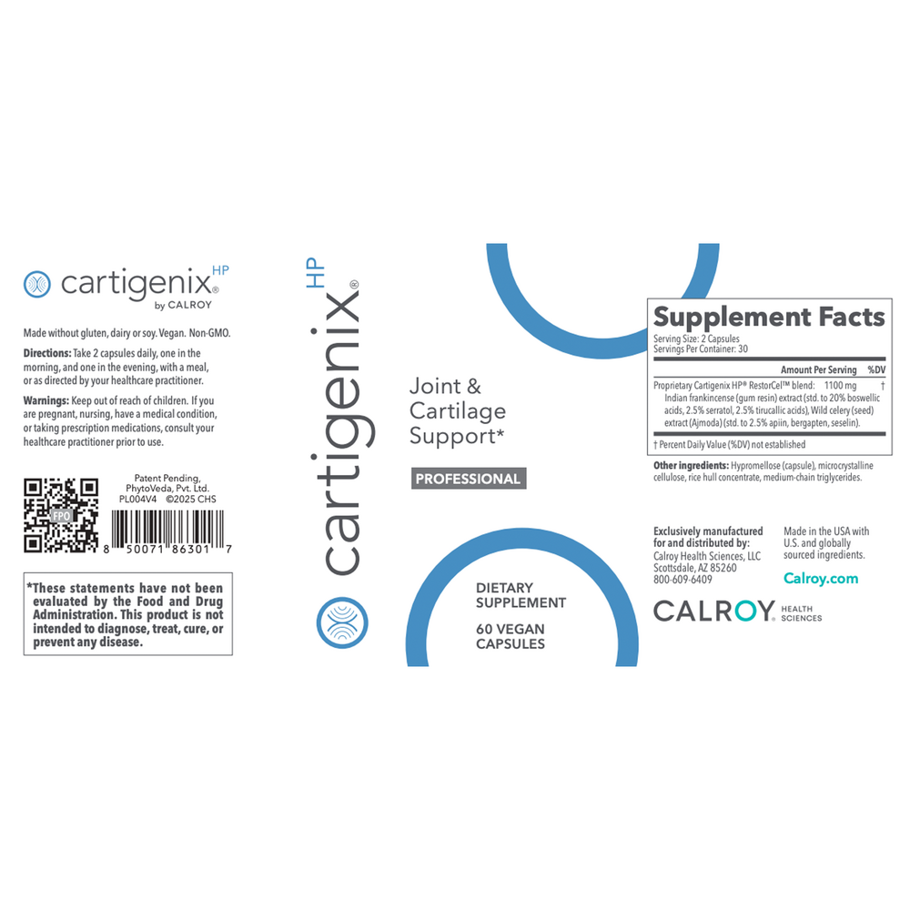 Calroy Health Sciences Cartigenix HP Joint & Cartilage Support 60 capsules