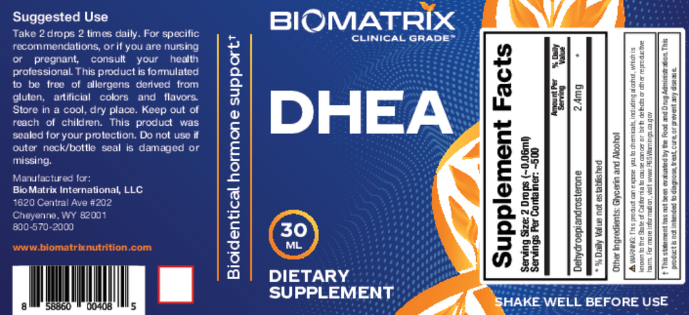 BioMatrix DHEA Drops 30 Milliliters
