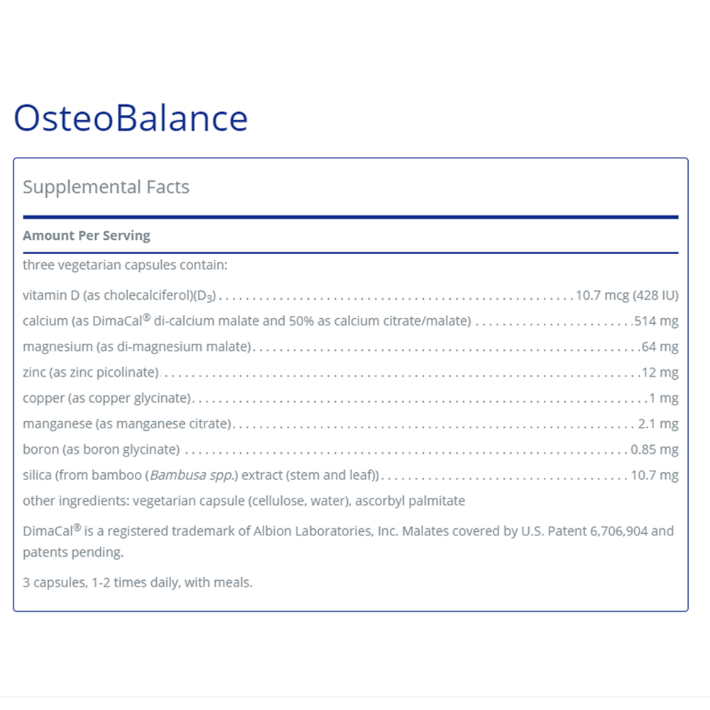 Pure Encapsulations Osteobalance 350 capsules