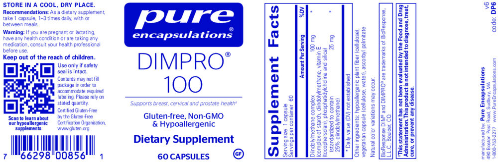 Pure Encapsulations DIM-Pro 100 60 capsules