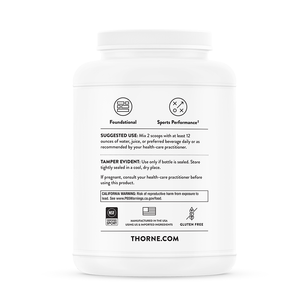 Thorne Plant Protein, Chocolate Flavored 676g
