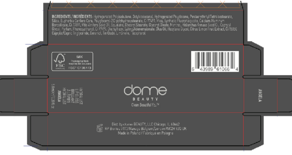 Dome Beauty Hydralust Lipgloss Angela 0.2oz
