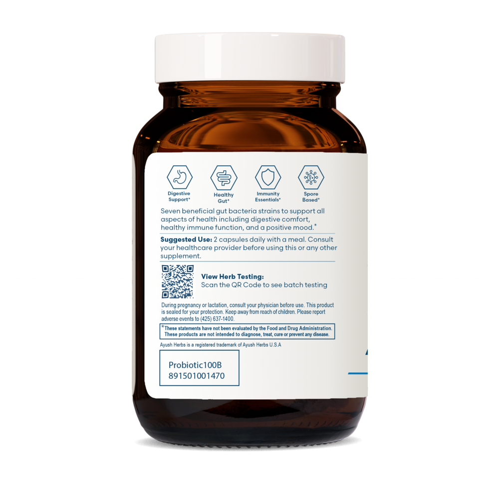 Ayush Herbs Probiotic 100B 60 capsules