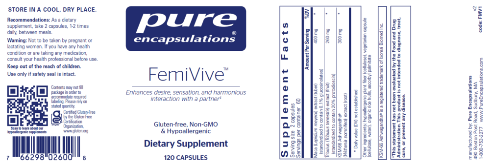 Pure Encapsulations FemiVive 120 capsules