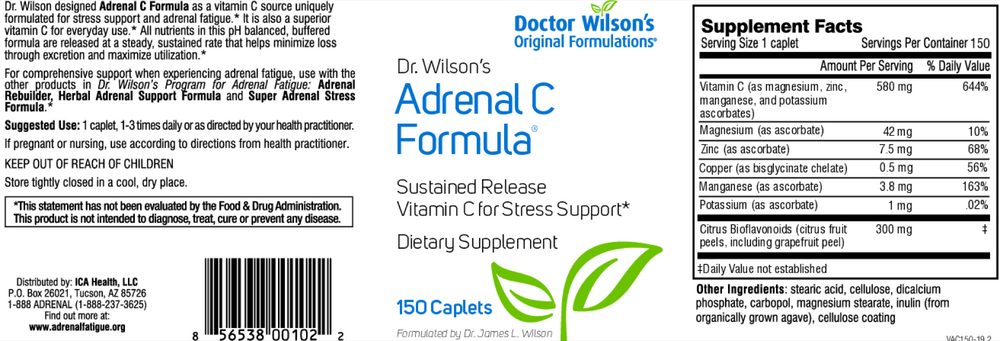 Doctor Wilson's Original Formulations Adrenal C Formula 150 caplets