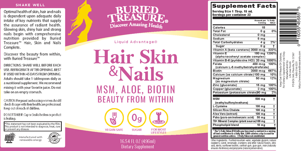 Buried Treasure Hair Skin & Nails 473ml