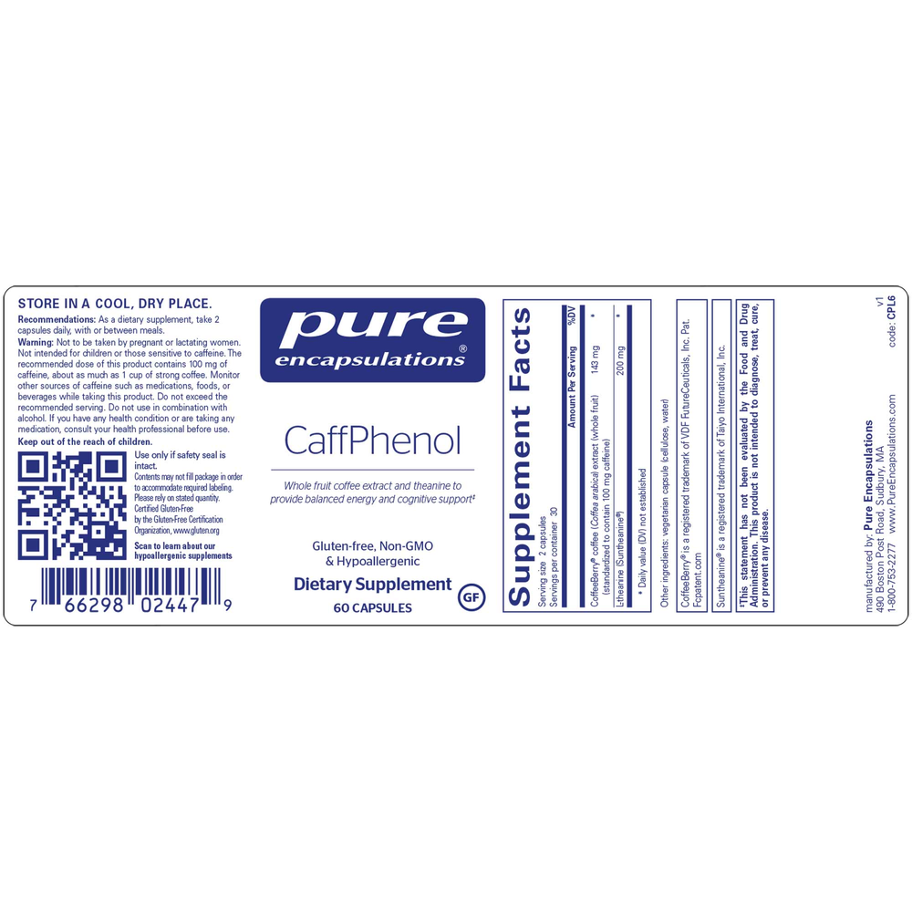 Pure Encapsulations CaffPhenol 60 capsules