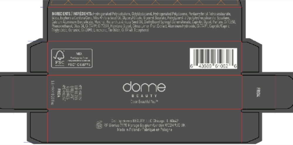 Dome Beauty Hydralust Lipgloss Frida 0.2oz