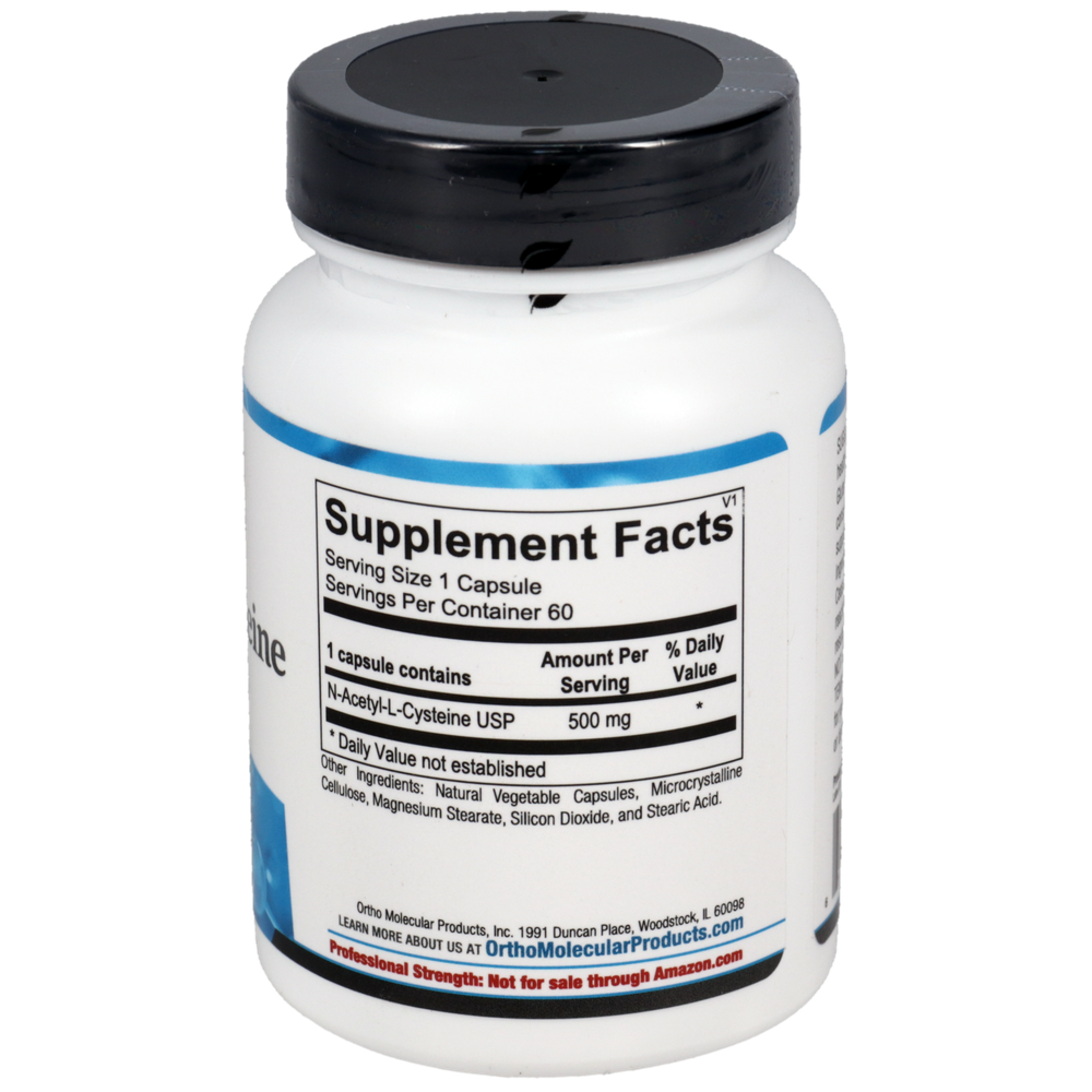 Ortho Molecular Products N-Acetyl Cysteine (NAC) 500 mg — 60 Capsules