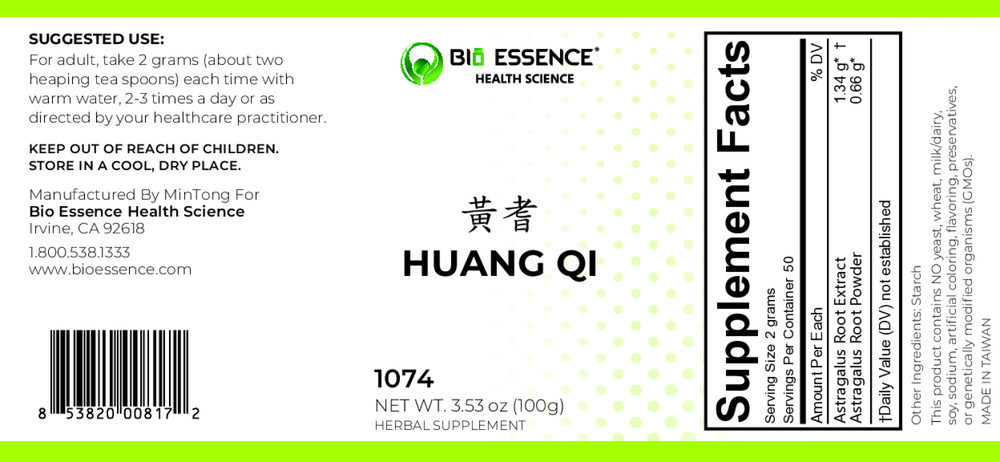 Bio Essence Health Science Huang Qi (Astragalus) 100g