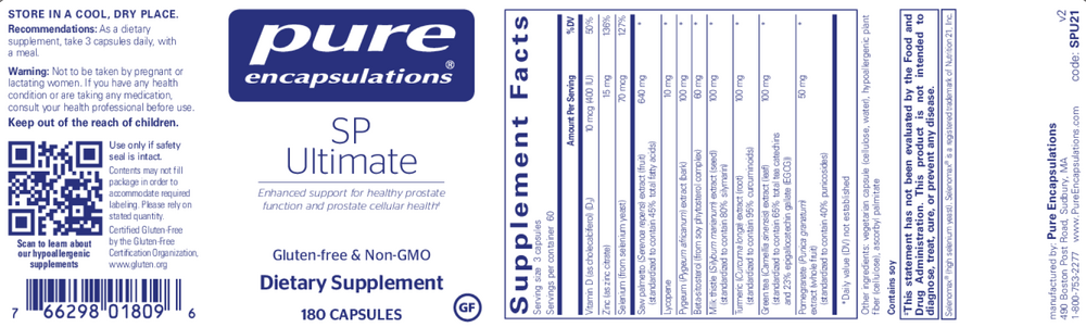 Pure Encapsulations SP Ultimate 180 capsules