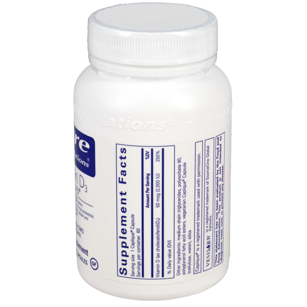 Pure Encapsulations Vitamin D3 VESIsorb 60 capsules