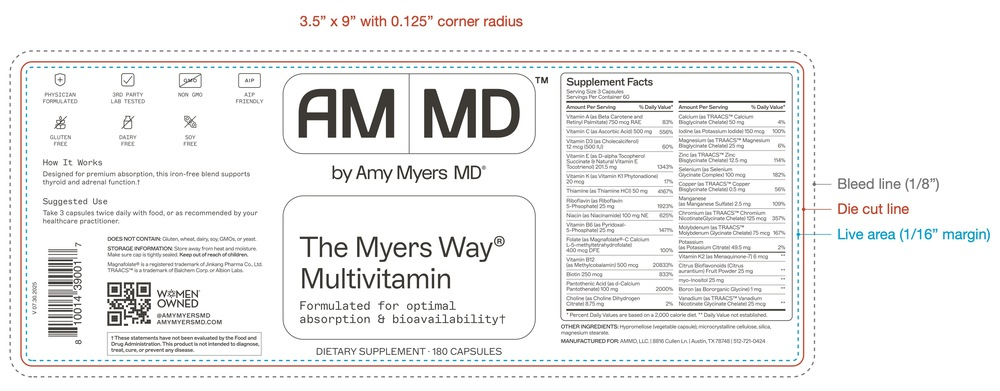 Amy Myers MD The Myers Way® Multivitamin 180 capsules