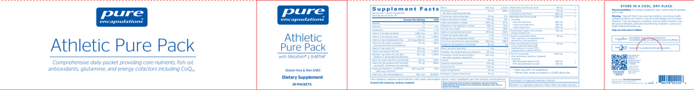 Pure Encapsulations Athletic Pure Pack 270 capsules
