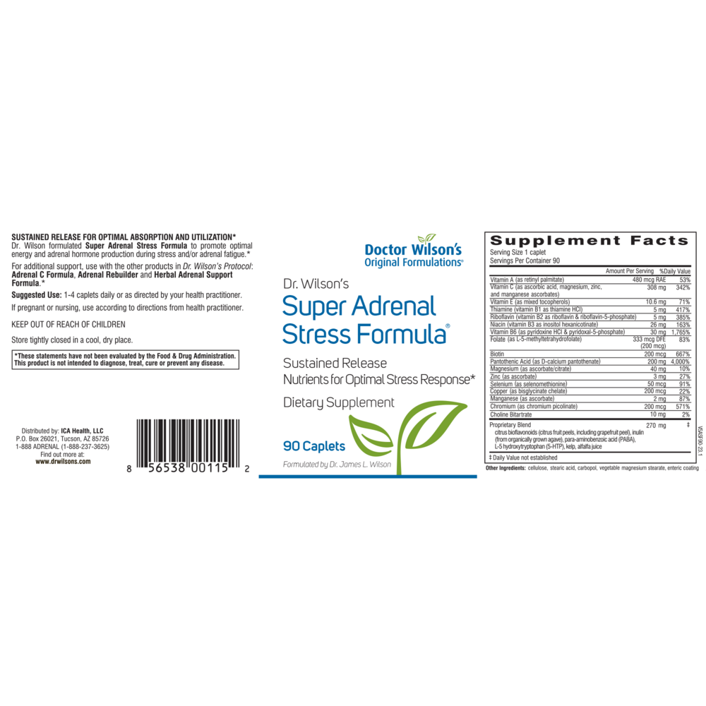 Doctor Wilson's Original Formulations Super Adrenal Stress Formula 90 capsules