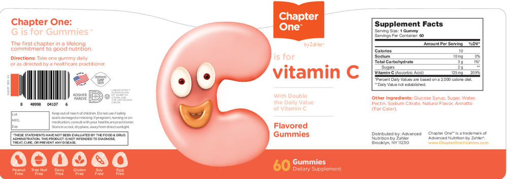 Chapter One Vitamins Vitamin C Gummies 60 gummies