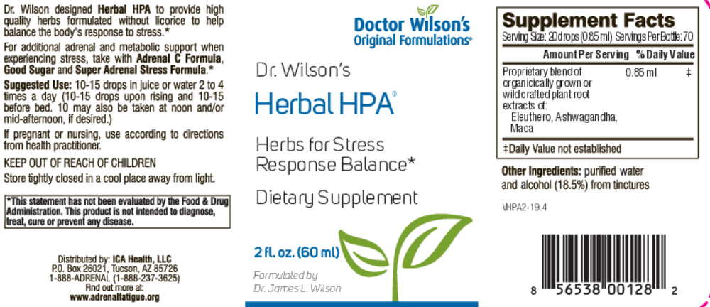 Doctor Wilson's Original Formulations Herbal HPA 60ml