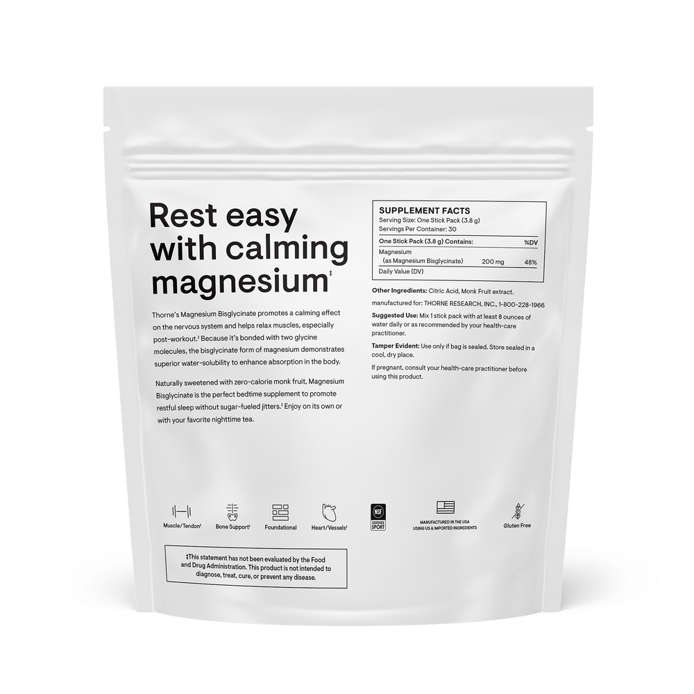 Thorne Magnesium Bisglycinate 30 packets