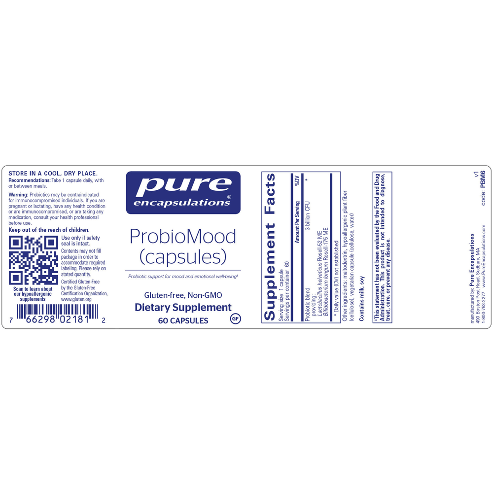 Pure Encapsulations ProbioMood 60 capsules