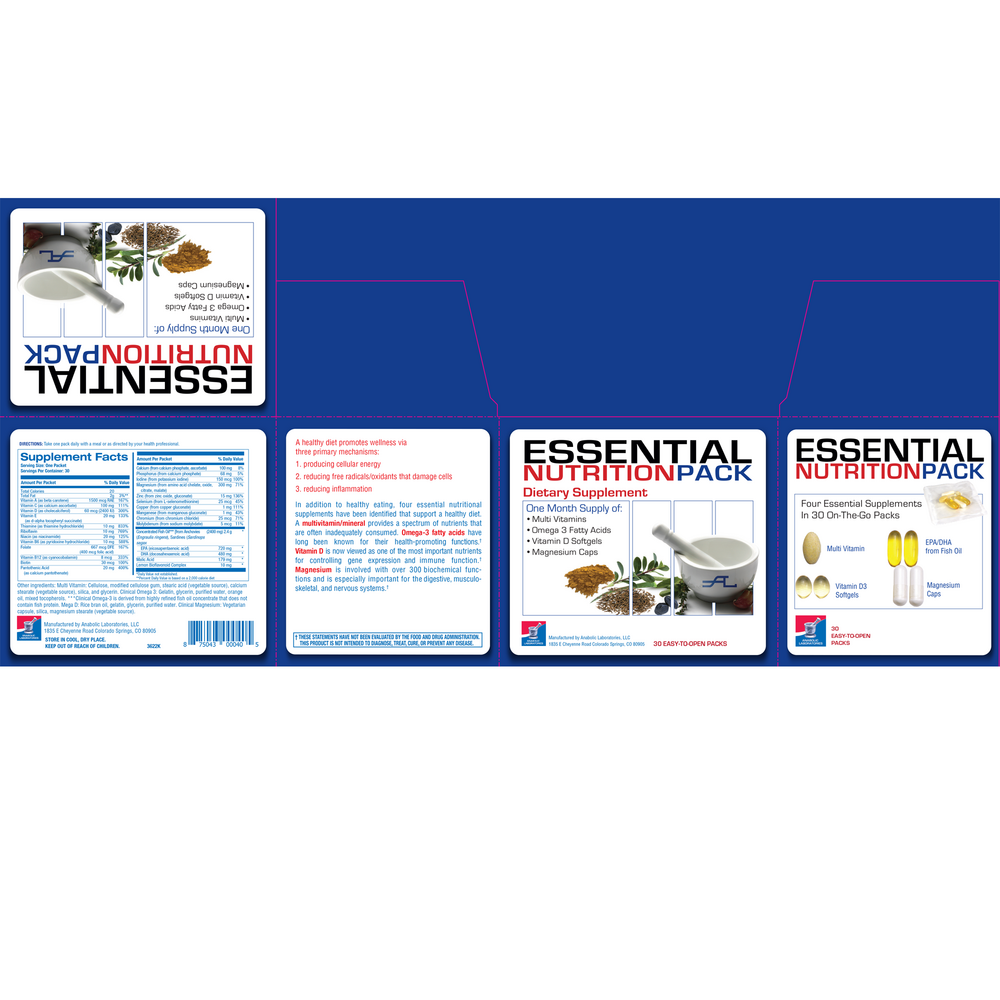 Anabolic Laboratories Essential Nutrition Pack 30 packets