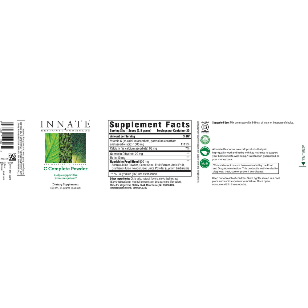 Innate Response C Complete Powder 84g