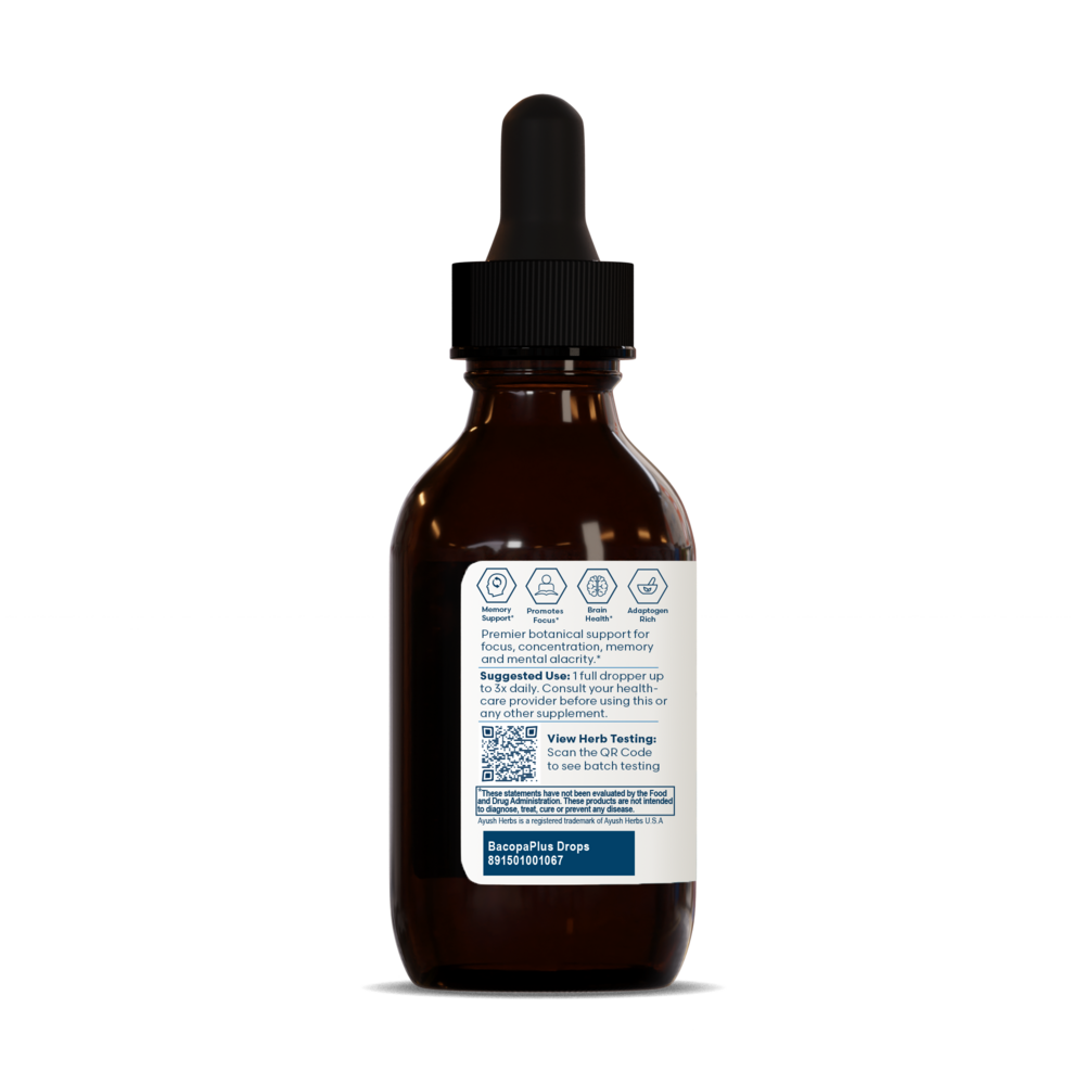 Ayush Herbs Bacopa Plus Drops 60 Milliliters