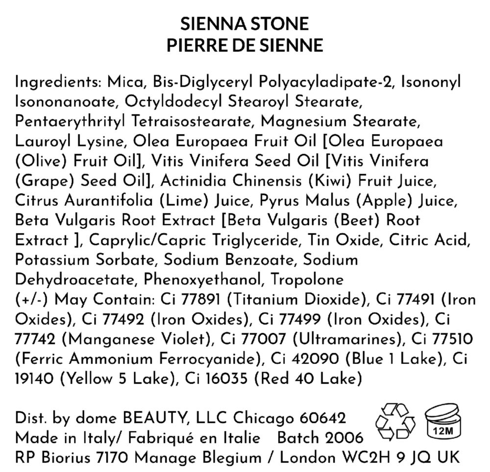 Dome Beauty Diamond Shadow, Sienna Stone 0.07oz