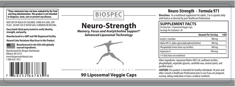Biospec Nutritionals Neuro-Strength 90 capsules