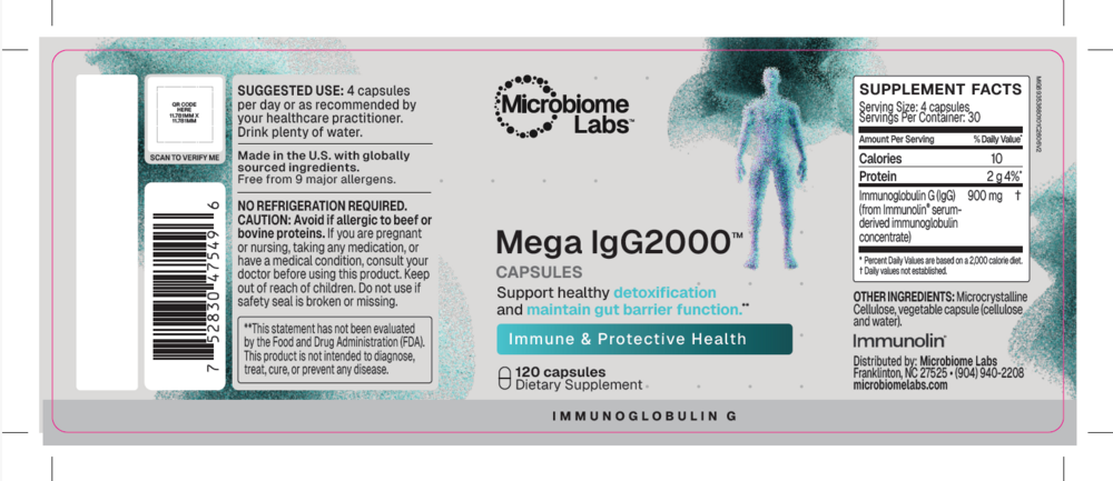 Microbiome Labs MegaIgG2000 120 capsules