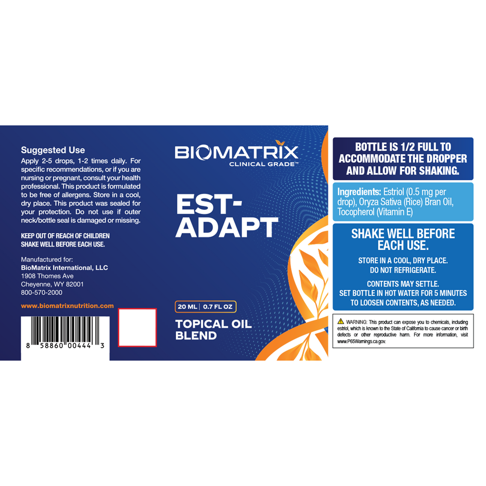 BioMatrix Est-Adapt Drops 20 Milliliters