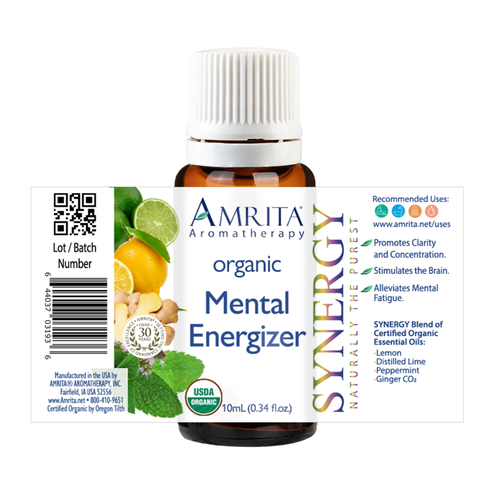 Amrita Aromatherapy Mental Energizer Organic 0.34oz
