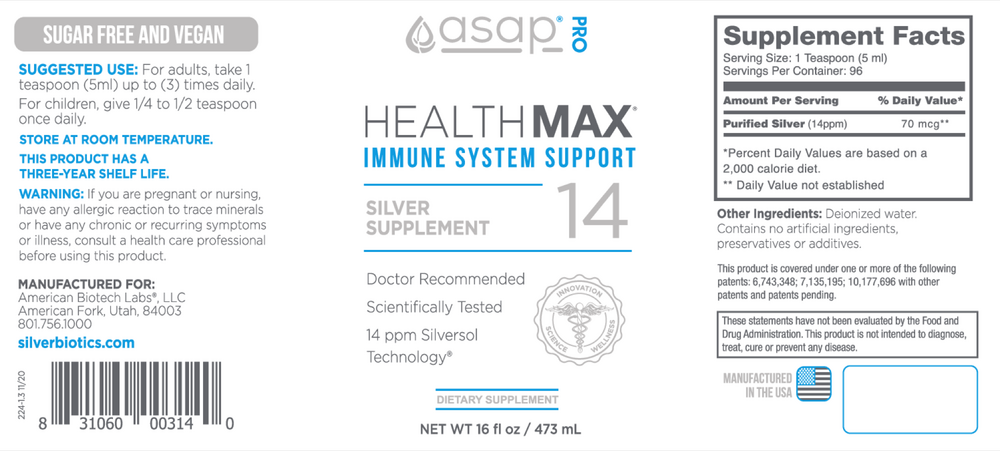 American BioTech Labs Health Max 14 16oz