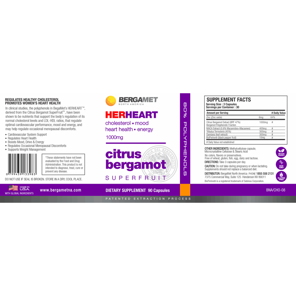 Bergamet BergaMet HerHeart 90 capsules