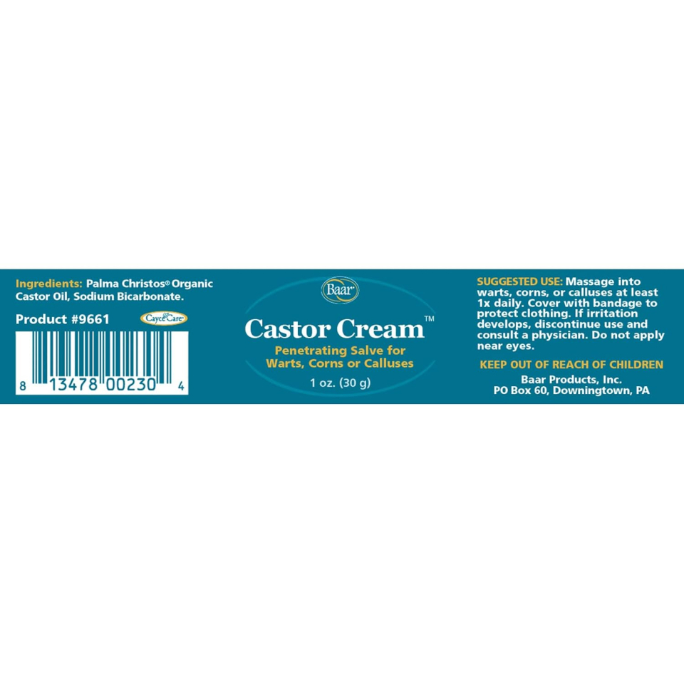 Baar Products CastorCream 1 Ounce